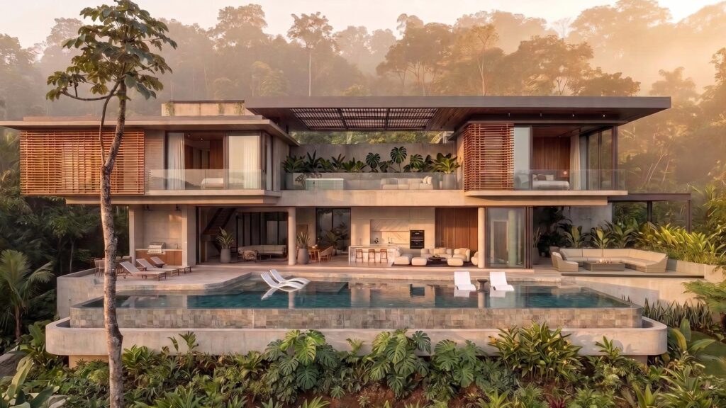 CASA MODERNA ARQUITETURA CONTEMPORÂNEA DIFERENCIADA ALTO PADRÃO CONDOMINIO DE LUXO NO BRASIL. ARQUITETURA BRASILEIRA CASA ALTO PADRÃO BIOFILIA